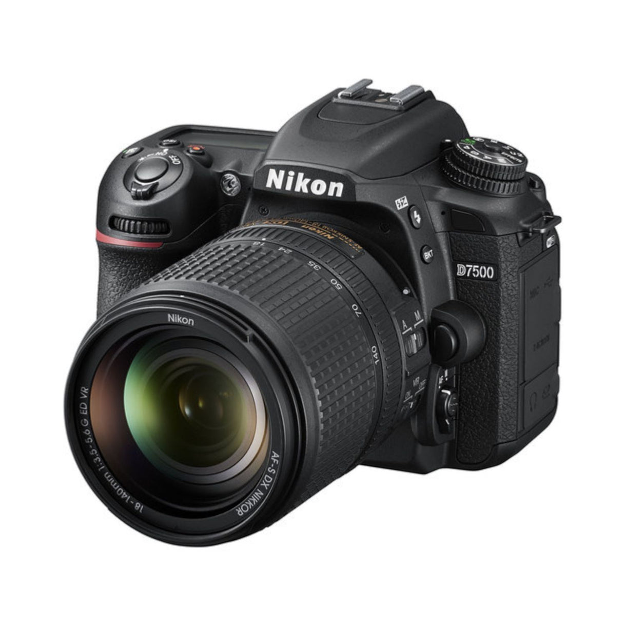 Câmera DSLR Nikon D7500 com lente 18-140mm/18-55mm | Wi-Fi e Sensor CMOS DX-Format de 20.9MP