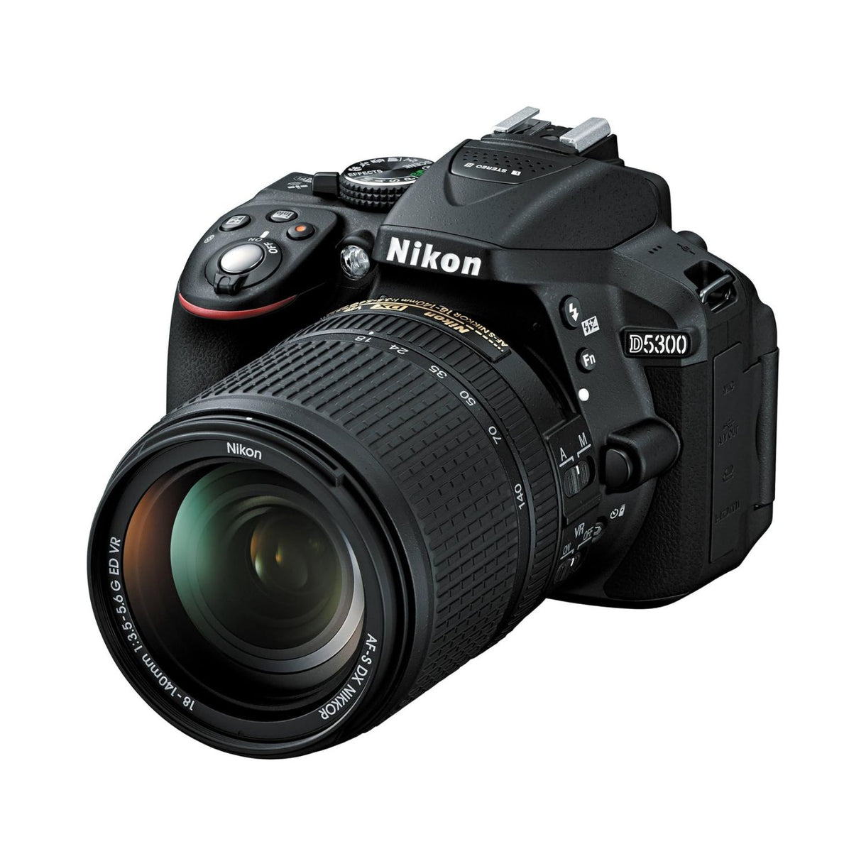 美品　Nikon d5300 18-55 BLACK 32GB SD Câmera DSLR Nikon D5300 Kit com Lente 18-55mm/18-140mm | 24.2MP | Víde