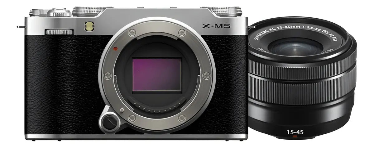 Câmera Fujifilm X-m5 Mirrorless Prata + Lente 15-45mm Cor Prateado