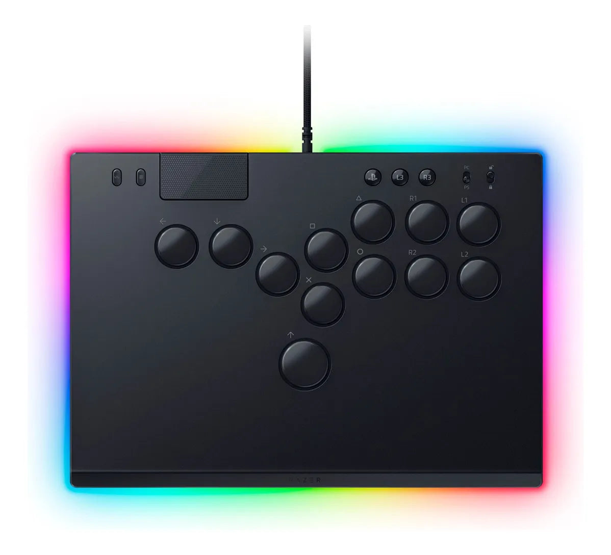 Controle Arcade All-Button Razer Kitsune com Switch Óptico – PS5 e PC