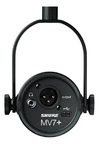 Microfone Shure MV7+ USB Cor Preta