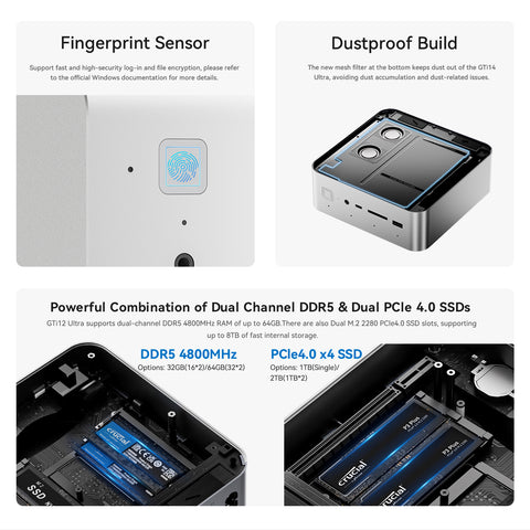 Beelink GTi12 Ultra Intel® Core™ i9-12900HK 32gb 1TB