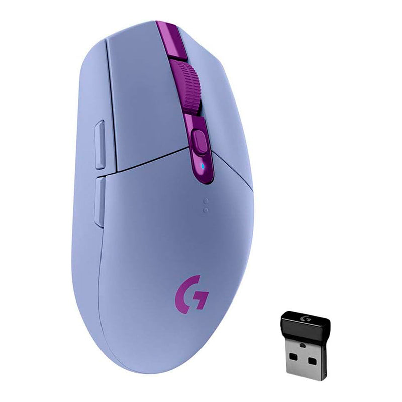 Mouse Gamer Sem Fio Logitech G305 LIGHTSPEED com 6 Botões Programáveis e Até 12.000 DPI - Lilás