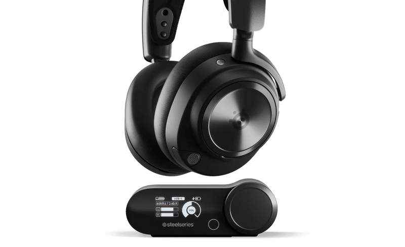 SteelSeries Arctis Nova Pro Wireless - Fones com Cancelamento Ativo de Ruído e Baterias Hot-Swap para PC e PlayStation
