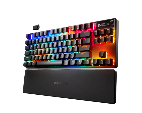 SteelSeries Apex Pro TKL Wireless Gen 3 - Teclado Gamer com Switches OmniPoint 3.0 e Baixa Latência para Performance Superior