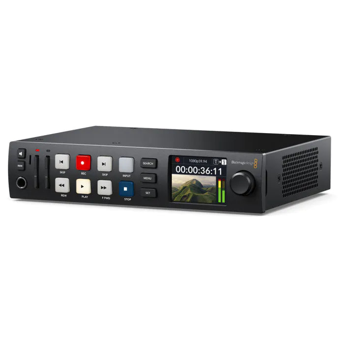 Gravador Blackmagic HyperDeck Studio HD Plus — 6G-SDI, Fill & Key até 1080p60, Codecs ProRes/DNx/H.264, Ultra HD/DCI 4K
