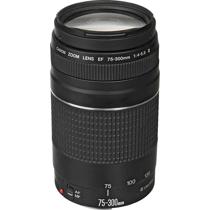 Lente Canon EF 75-300mm f/4-5.6 III — Zoom Telefoto, Leve e Compacta, Compatível com Full Frame e APS-C