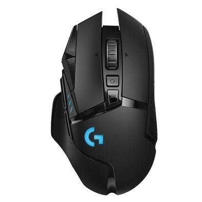 Mouse Gamer Sem Fio Logitech G502 LIGHTSPEED com Tecnologia RGB LIGHTSYNC, Ajustes de Peso, 11 Botóes Programáveis, Sensor HERO 25K e Bateria Recarregável - Compatível com POWERPLAY