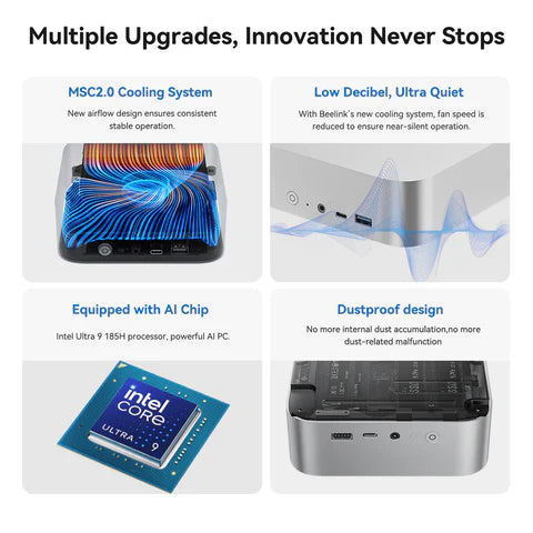 Beelink SEi14 Intel® Core™ UItra 9 185H - 64GB+2TB